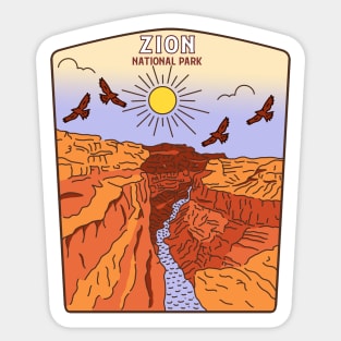 Zion National Park Utah Sticker